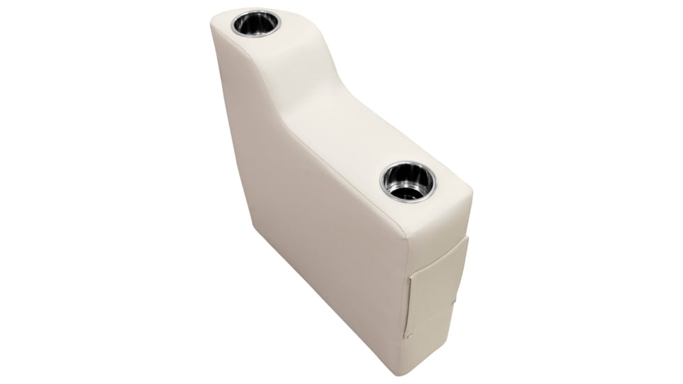 Wise Premier Pontoon 7in Left Radius Arm Rest, Stone, Medium, 3009-804