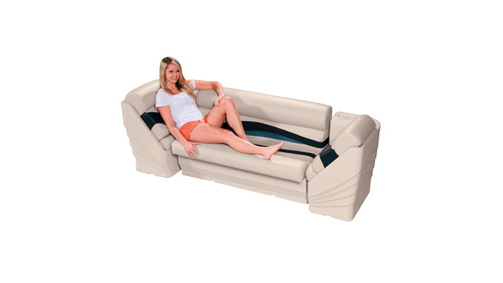 Wise Premier Pontoon Lean Back - Left, Platinum/Mocha Java/Khaki, Large, BM13006L-1066