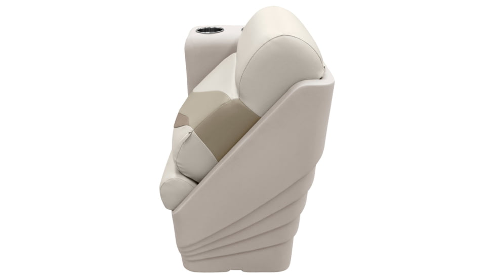 Wise Premier Pontoon Lean Back - Left, Platinum/Mocha Java/Khaki, Large, BM13006L-1066