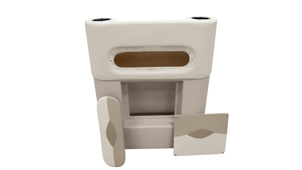 Wise Premier Pontoon Steering Console, Platinum/Mocha Java/Khaki, Large, BM1158-1066