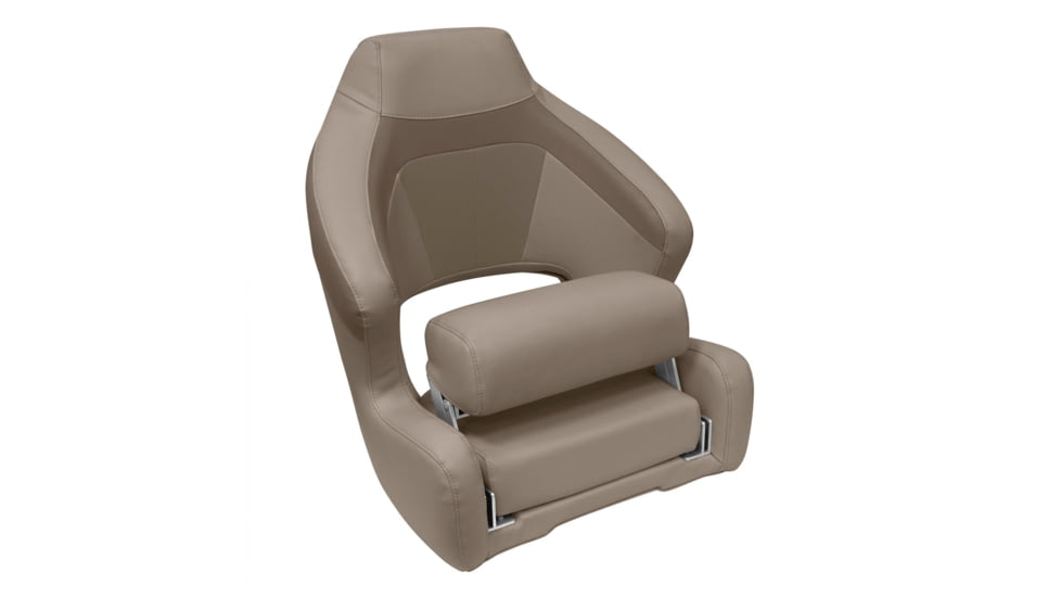Wise Premier Pontoon XL Bucket Seat, Mocha Java/Cafe/Mushroom, Large, BM3338-1749