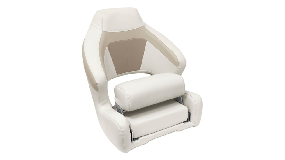 Wise Premier Pontoon XL Bucket Seat, Platinum/Mocha Java/Khaki, Large, BM3338-1066