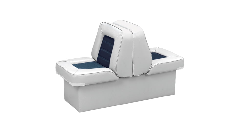 Wise Bucket Style Lounge Seat w/ 10'' Base, Wise Gray/Wise Navy, Large, 8WD505P-1-660