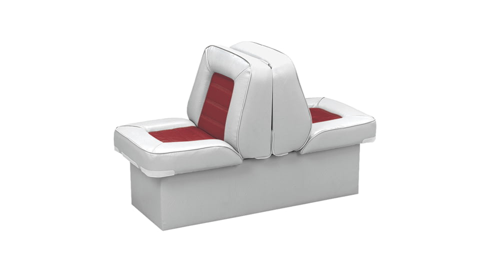 Wise Bucket Style Lounge Seat w/ 10'' Base, Wise Gray/Wise Red, Large, 8WD505P-1-661