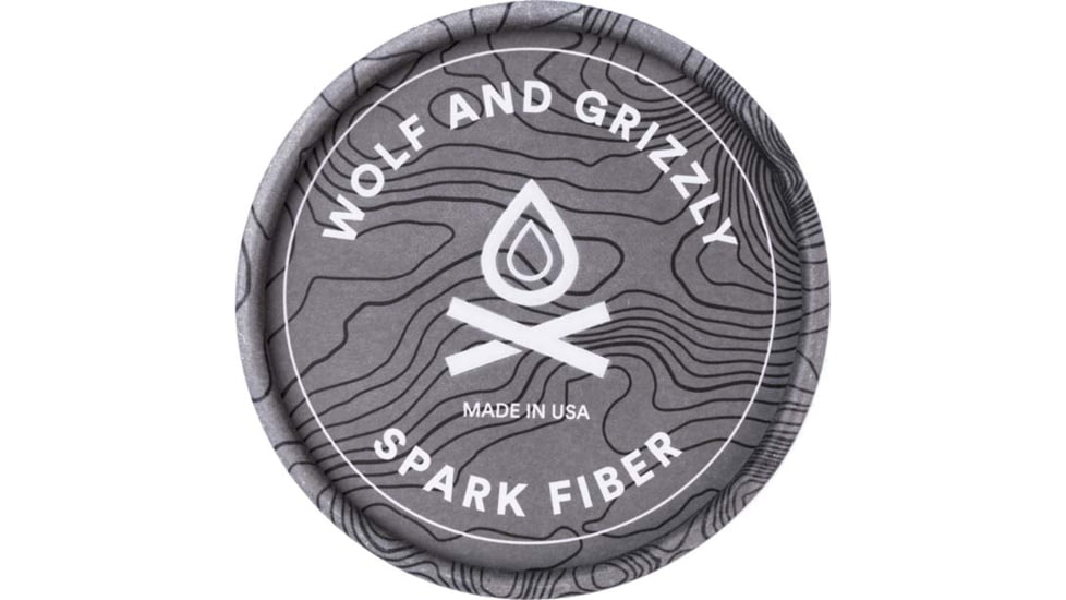 Wolf And Grizzly Spark Fiber Firestarter, 1.3 oz, WG-FS-mSF