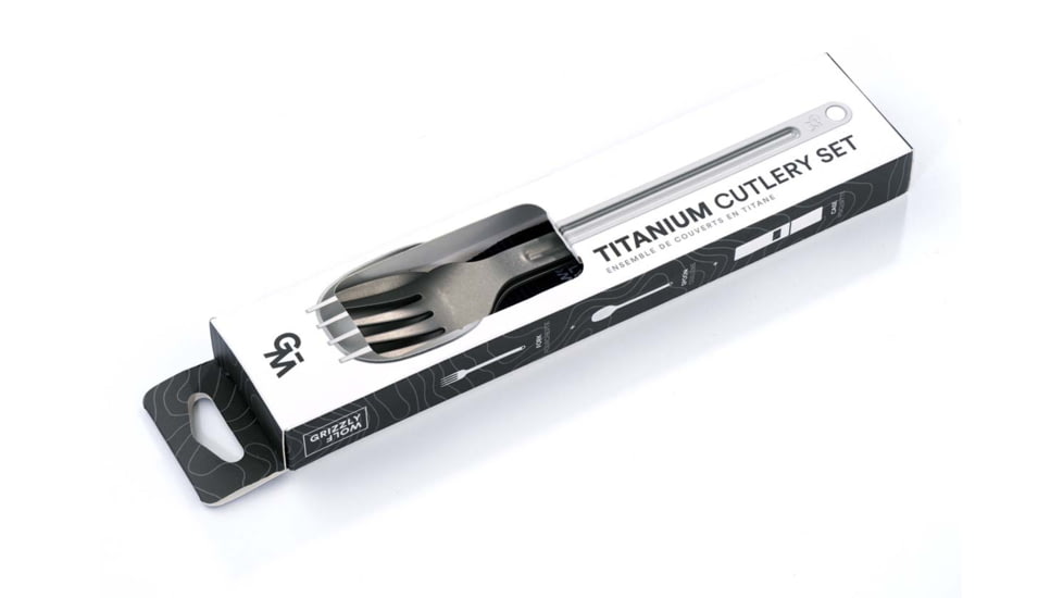 Wolf And Grizzly Titanium Cutlery, 7 in, WG-CL