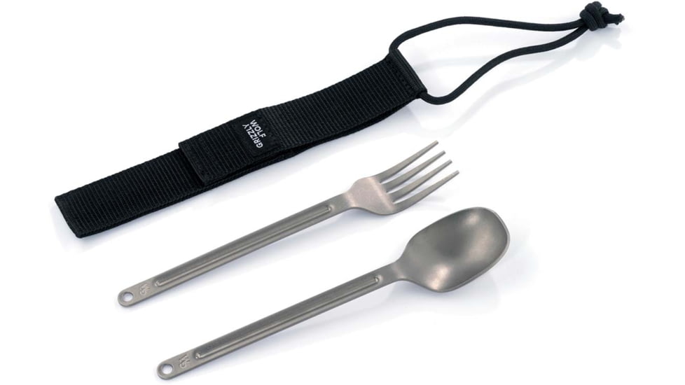 Wolf And Grizzly Titanium Cutlery, 7 in, WG-CL