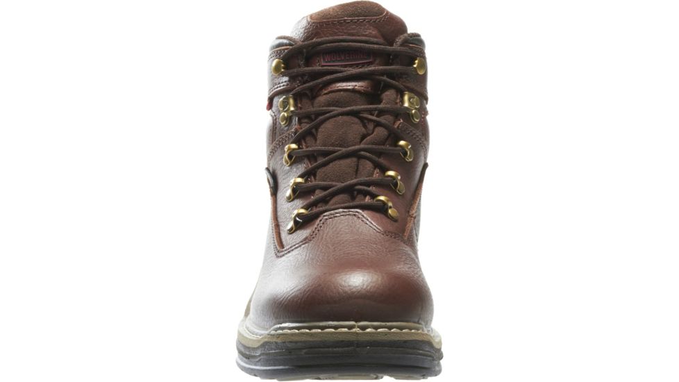 Wolverine Buccaneer Steel-Toe Waterproof 6in Work Boot - Mens, Dark Brown, 7.5 US, Medium, W04820-07.5M