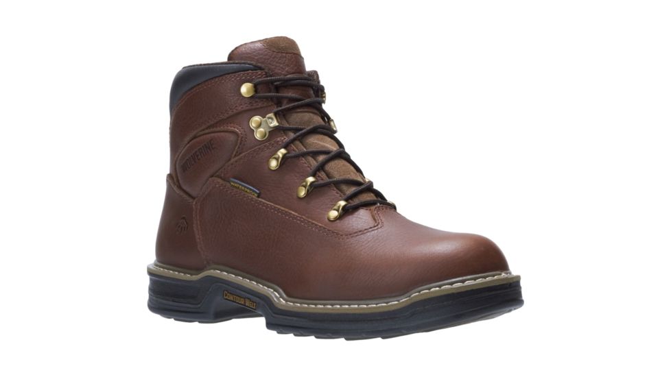 Wolverine Buccaneer Waterproof 6in Boot - Mens, Dark Brown, 9.5 US, Medium, W04821-09.5M