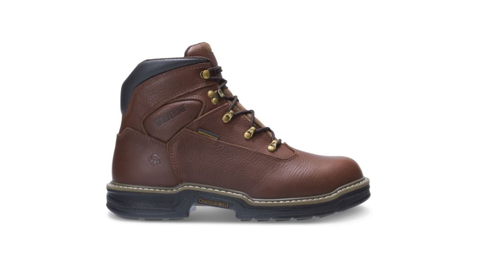 USED Wolverine Buccaneer Waterproof 6in Boot - Men's, Dark Brown, 15 US, Extra Wide, W04821-15.0EW, EDEMO1