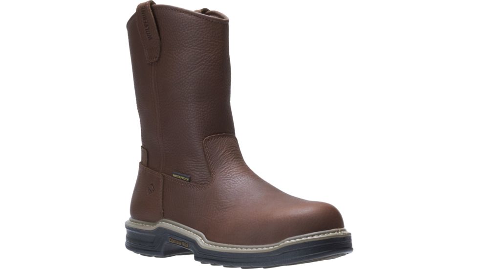 Wolverine Buccaneer Steel-Toe EH Waterproof Wellington Boot - Mens, Dark Brown, 14 US, Medium, W04826-14.0M
