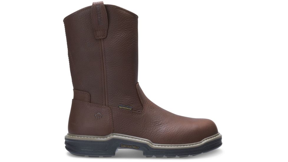 Wolverine Buccaneer Steel-Toe EH Waterproof Wellington Boot - Mens, Dark Brown, 14 US, Medium, W04826-14.0M