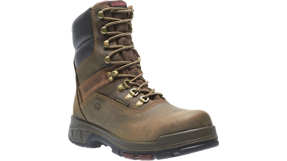 Wolverine Cabor EPX Waterproof 8in Work Boot - Mens, Dark Coffee, 10.5 US, Extra Wide, W10316-10.5EW