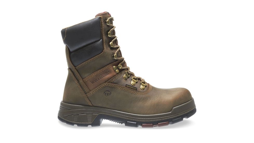 Wolverine Cabor EPX Waterproof 8in Work Boot - Mens, Dark Coffee, 10.5 US, Extra Wide, W10316-10.5EW
