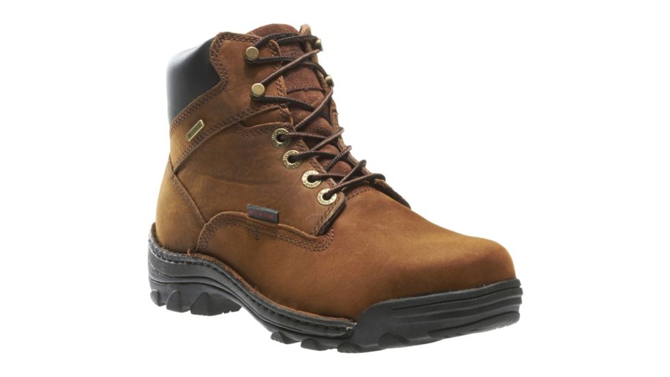 Wolverine Durbin Waterproof 6in Steel-Toe Work Boot - Mens, Brown, 10.5 US, Extra Wide, W05483-10.5EW