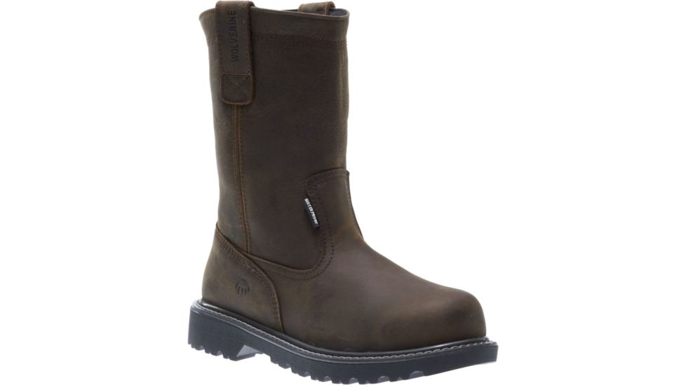 Wolverine Floorhand Waterproof 10in Wellington Boot - Mens, Dark Brown, 10.5 US, Extra Wide, W10682-10.5EW