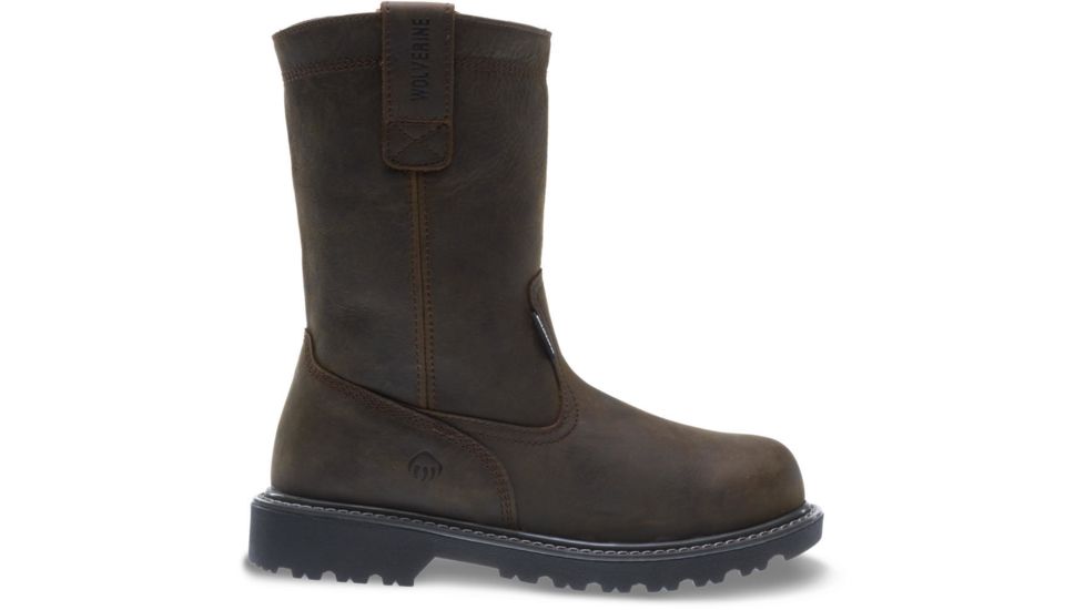 Wolverine Floorhand Waterproof Steel-Toe 10in Wellington Boot - Mens, Dark Brown, 9 US, Medium, W10680-09.0M