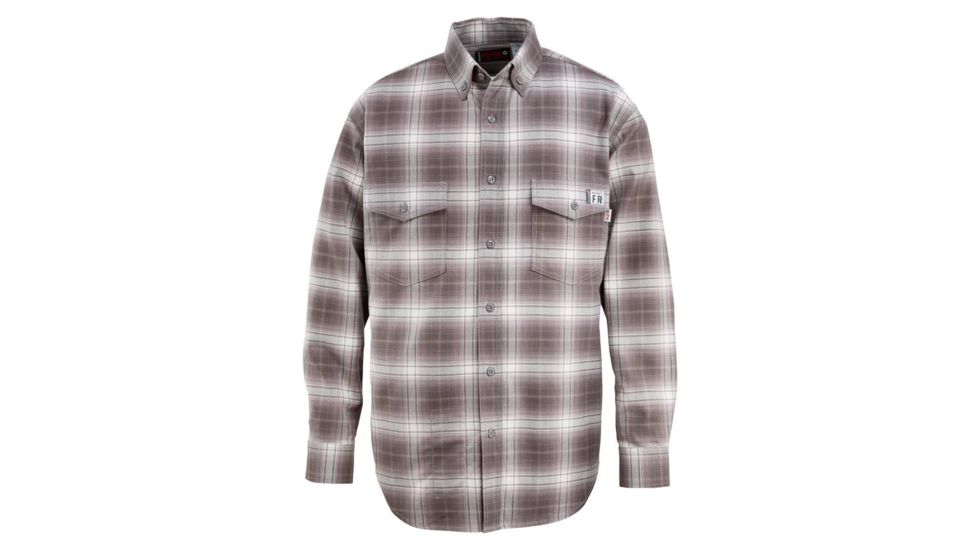 Wolverine FR PLD Twill Long Sleeve Shirt - Men's, Charcoal, Small W1203980-010-S