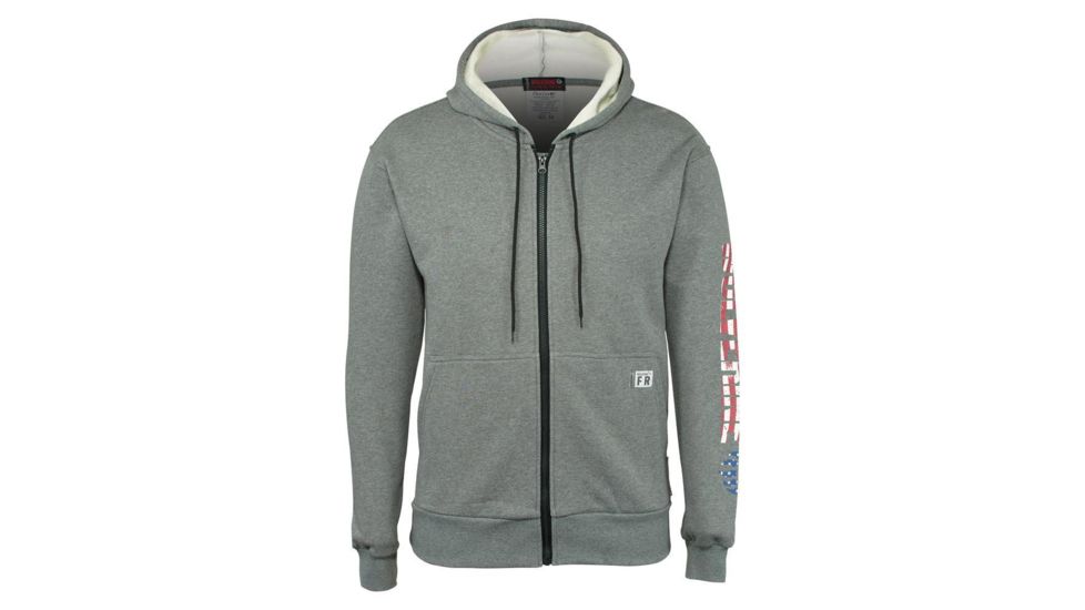 Wolverine Graphic FR Logo Long Sleeve Hoody - Men's, Ash, Small W1206560-025-S