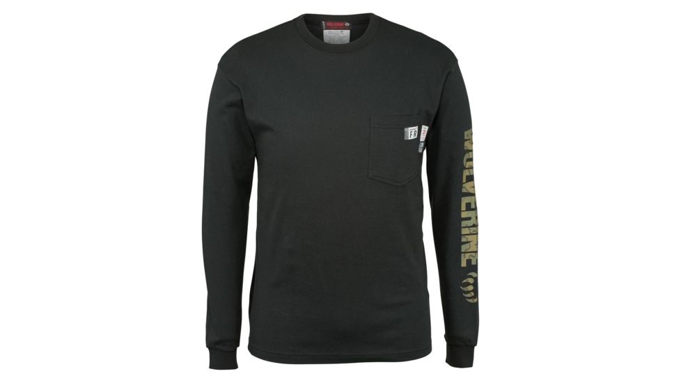 Wolverine Graphic FR Logo Long Sleeve Shirt - Men's, Black, Small W1206550-003-S