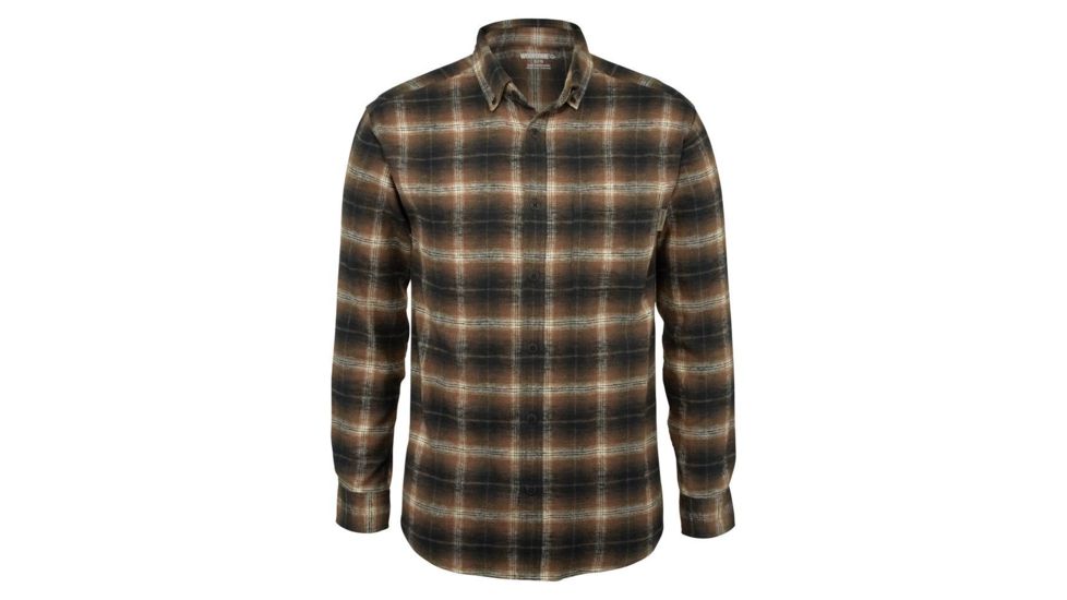 Wolverine Hammond Long Sleeve Flannel Shirt - Men's, Copper Plaid, Medium W1203180-205-M