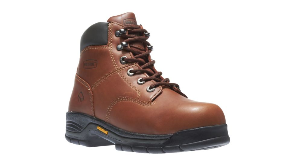 Wolverine Harrison Lace-Up 6in Work Boot - Mens, Brown, 8.5 US, Extra Wide, W04906-08.5EW
