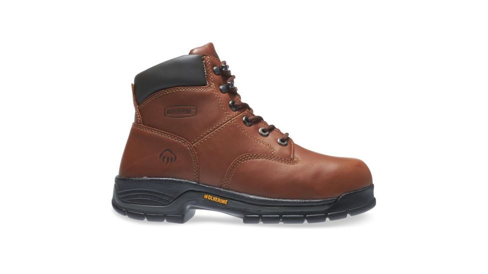 Wolverine Harrison Lace-Up 6in Work Boot - Mens, Brown, 8.5 US, Extra Wide, W04906-08.5EW
