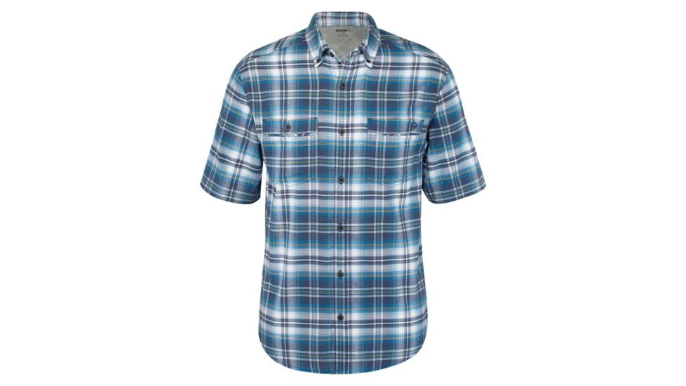Wolverine Springport Short Sleeve Shirt - Men's, Blue Plaid, Medium W1204520-400-M