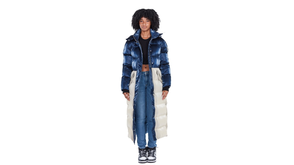 Woodpecker Bird of Paradise Coat - Womens, Blue/Clay with Pink Trim, Medium, 688130588737