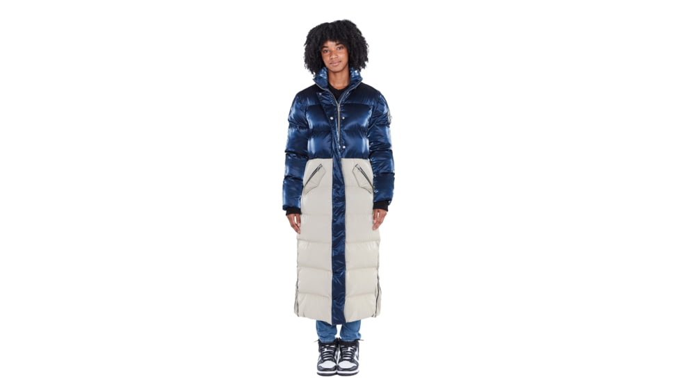 Woodpecker Bird of Paradise Coat - Womens, Blue/Clay with Pink Trim, Medium, 688130588737