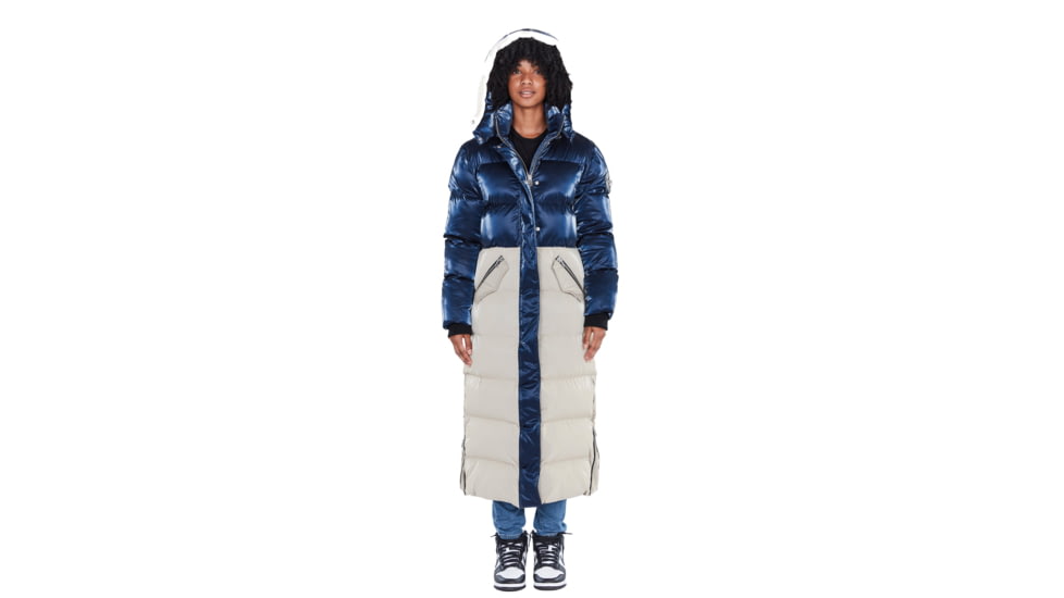 Woodpecker Bird of Paradise Coat - Womens, Blue/Clay with Pink Trim, Medium, 688130588737