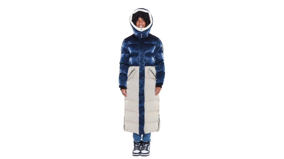 Woodpecker Bird of Paradise Coat - Womens, Blue/Clay with Pink Trim, Medium, 688130588737