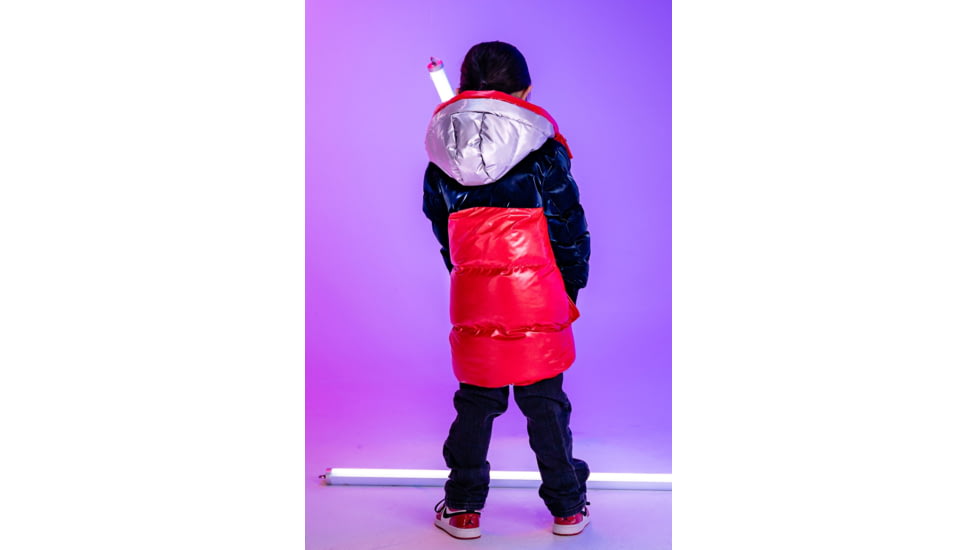 Woodpecker Kids Unisex Chickadee Long Coat, America/Red Blue Silver, 10, WPK002-AME-10