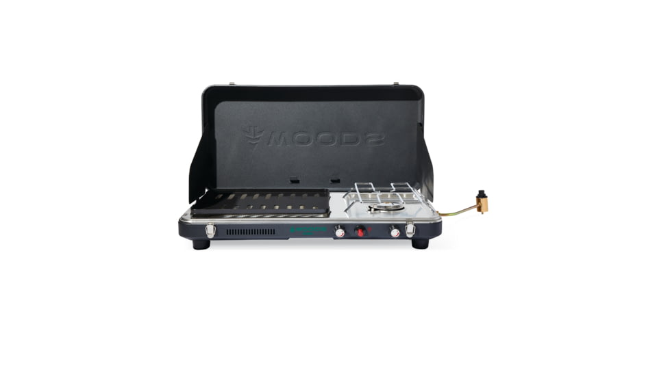 Woods 2-in-1 Grill &amp; Burner Propane Camping Stove, Black, CTI0765983