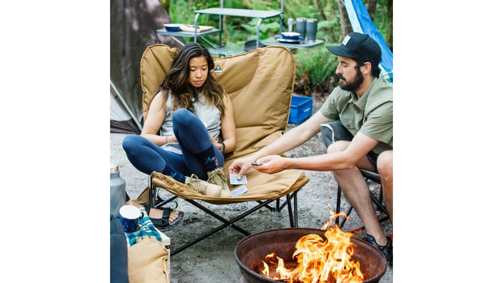 Woods Mammoth Folding Padded Camping Chair, Dijon, CTI0765848