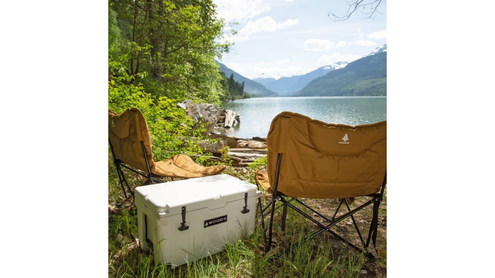 Woods Mammoth Folding Padded Camping Chair, Dijon, CTI0765848