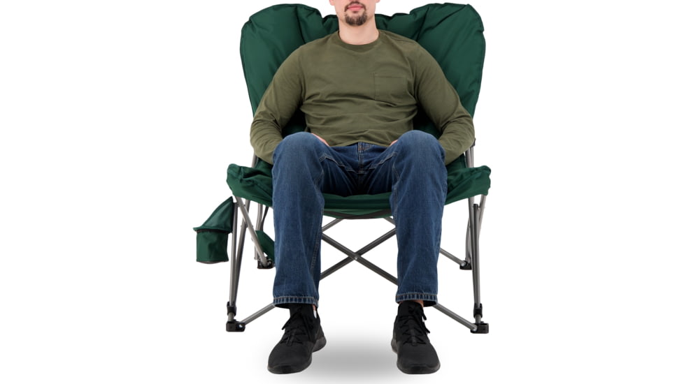 Woods Mammoth Folding Padded Camping Chair, Green, CTI0765848W