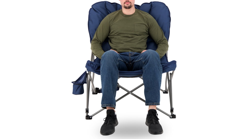 Woods Mammoth Folding Padded Camping Chair, Navy, CTI0765848N