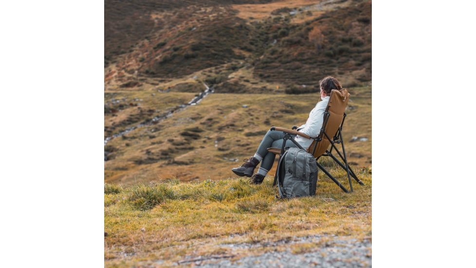 Woods Siesta Folding Reclining Padded Camping Chair, Dijon, CTI0765868
