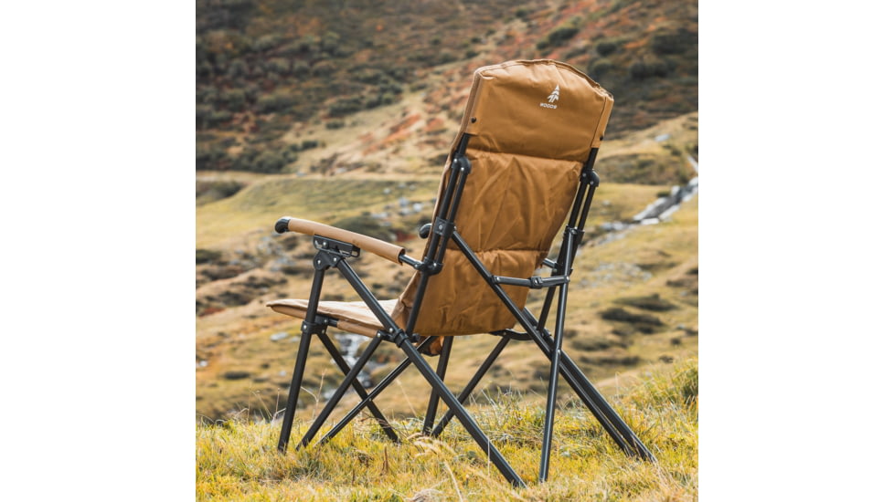 Woods Siesta Folding Reclining Padded Camping Chair, Dijon, CTI0765868