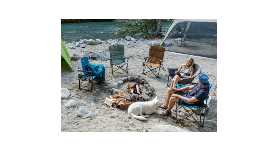 Woods Strathcona Fully Padded Folding Camping Bucket Chair, Gray, CTI0766048G