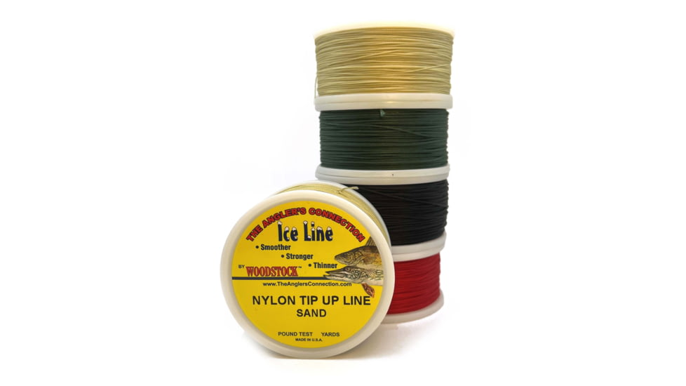 Woodstock Line Nylon Tip-Up, 50Yd, 12lb Test Sand, Sand, 12lb, TU-0050-012-S