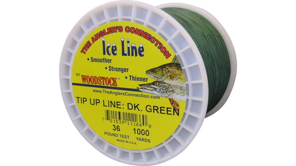 Woodstock Tip-Up Line 1000yd Number 36 Green, TU-1000-36-G