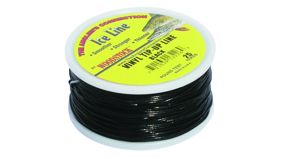 Woodstock Tip-Up Line Black Number 30 25Yd Vinyl Coated, VTU-25-30-B