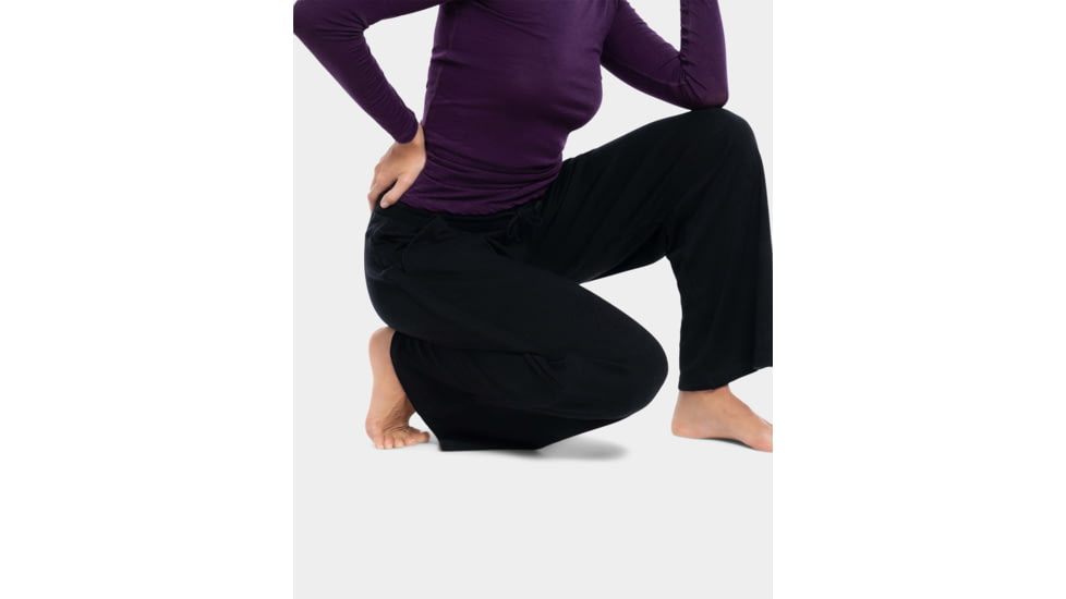 Woolly Clothing Co Pro-Knit Wide Leg Sweatpant, Womens, Black, Small, wpkbtmscsulswtptwdlegblks