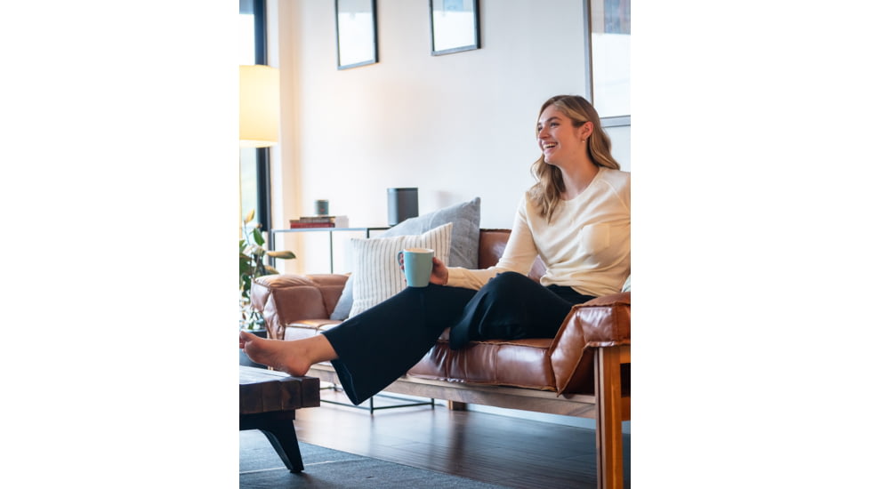 Woolly Clothing Co Pro-Knit Wide Leg Sweatpant, Womens, Black, Small, wpkbtmscsulswtptwdlegblks