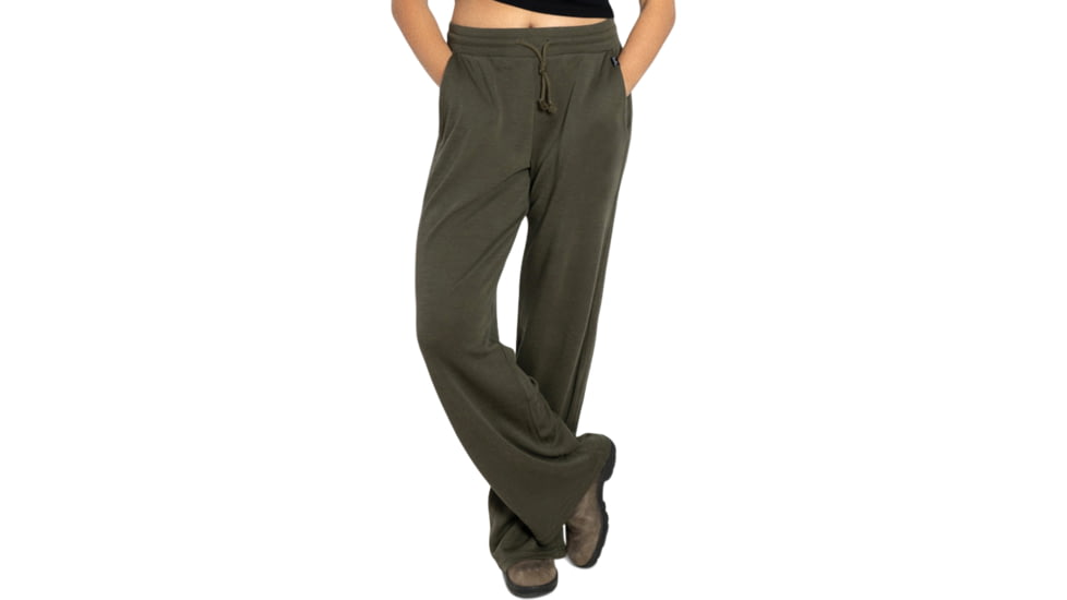 Woolly Clothing Co Pro-Knit Wide Leg Sweatpant, Womens, Kale, Extra Large, wpkbtmscsulswtptwdlegklexl