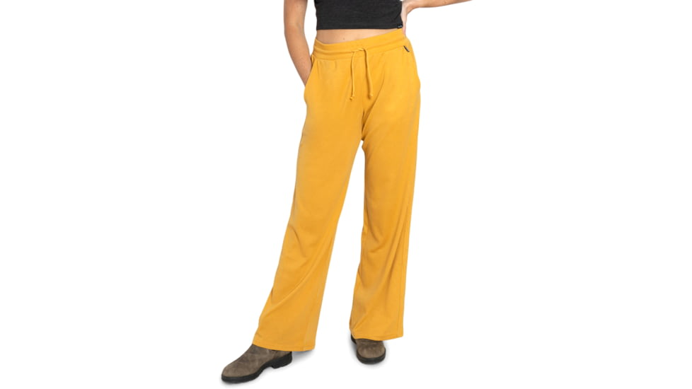 Woolly Clothing Co Pro-Knit Wide Leg Sweatpant, Womens, Marigold, Large, wpkbtmscsulswtptwdlegmgldl