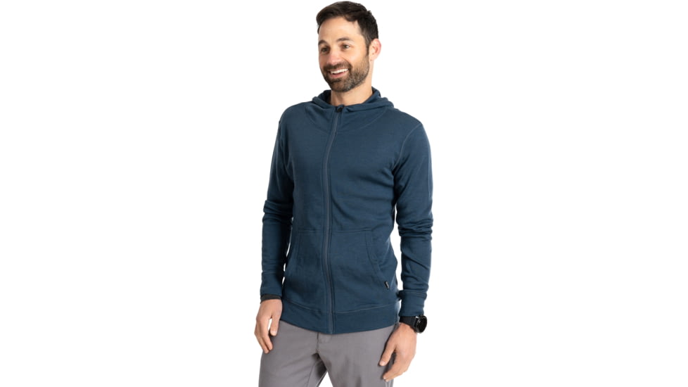 Woolly Men's Merino Pro-Knit Hoodie - 250 GSM, Anti-Odor, Moisture Wicking, 100% 18.5 Micron Merino