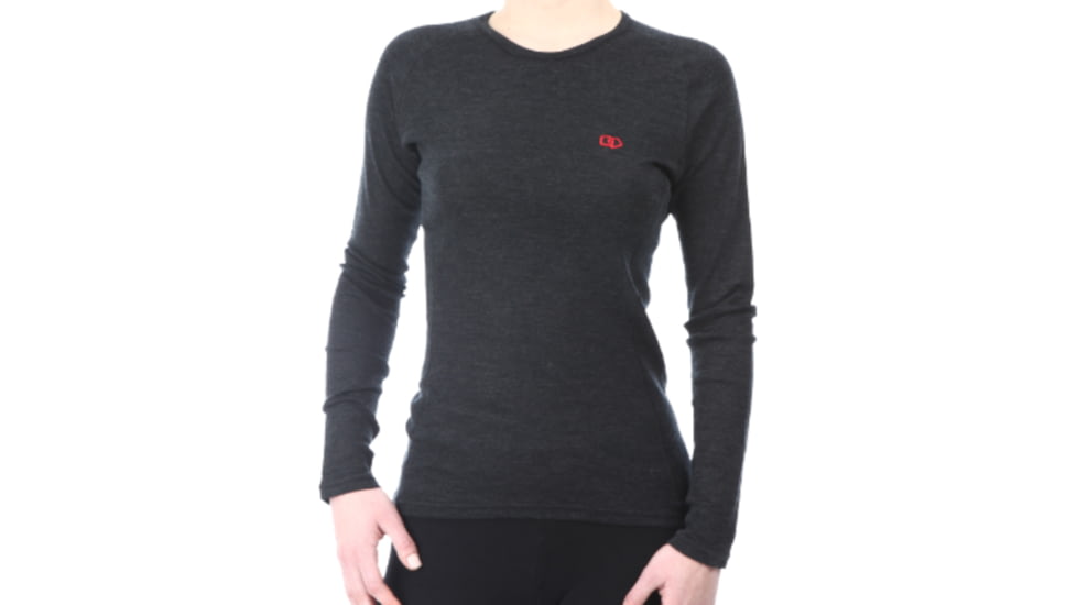 WoolPro Agena Midweight Merino Crew Top - Women's-Anthracite-Small